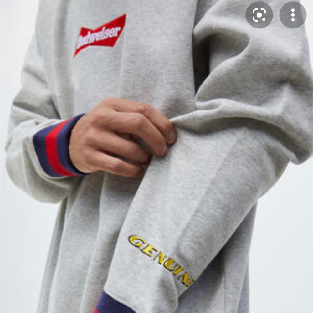 NEW pacsun budweiser crew neck